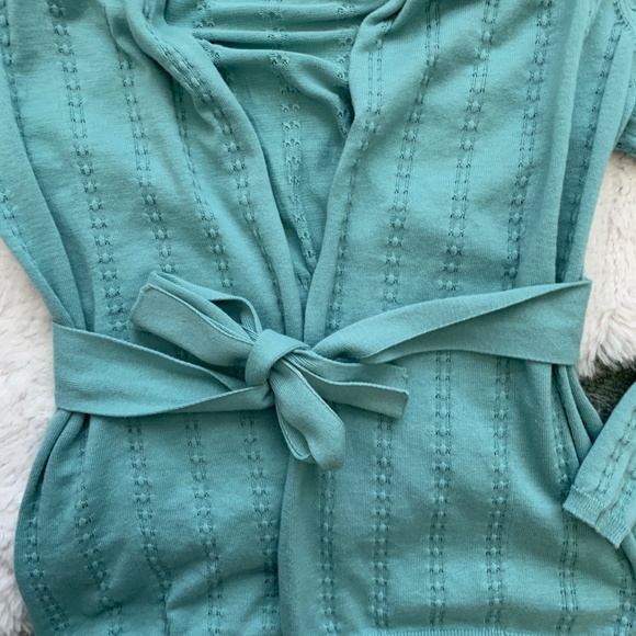 Belldini Teal Long Sleeve Open Front Cardigan- Size Small - Picture 4 of 11